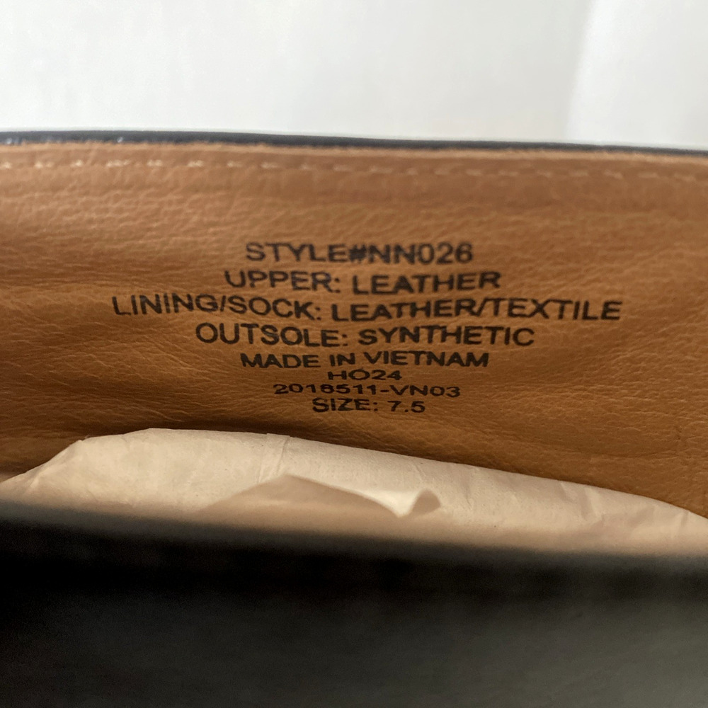 Madewell The Dimes Kitten Heel Boot Crinkle Leather 7.5 Black Back Zip NN026 - Picture 8 of 9